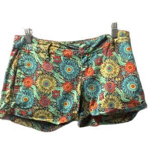 Vanilla‎ Star Festival floral Shorts sz 5/6 100% cotton boho